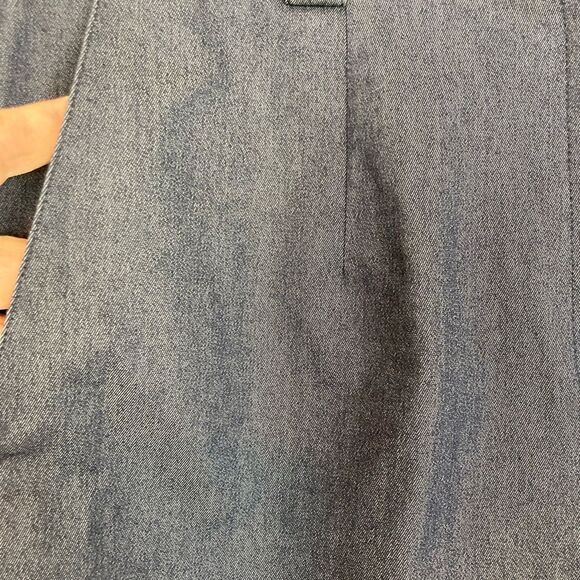 Talbots NWOT dark chambray high waist slim trousers - Picture 9 of 10